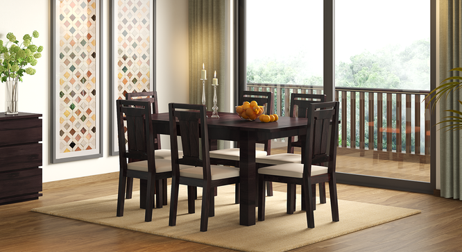 Martha Dining Chairs - Set Of 2 (Mahogany Finish, Wheat Brown) by Urban Ladder - Design 1 Full View - 266012