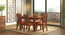 Martha Dining Chairs - Set Of 2 (Teak Finish, Burnt Orange) by Urban Ladder - Design 1 Full View - 266019