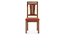 Martha Dining Chairs - Set Of 2 (Teak Finish, Burnt Orange) by Urban Ladder - Front View Design 1 - 266020