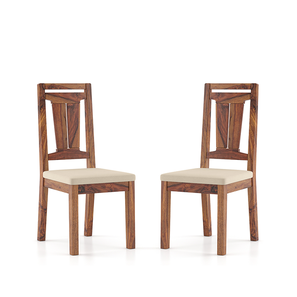 Value Buys In Dining Chairs Design Martha Dining Chairs - Set Of 2 (Teak Finish, Wheat Brown)