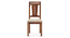 Martha Dining Chairs - Set Of 2 (Teak Finish, Wheat Brown) by Urban Ladder - Front View Design 1 - 266027