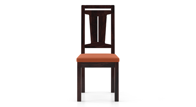 Martha Dining Chairs - Set Of 2 (Mahogany Finish, Burnt Orange) by Urban Ladder - Front View Design 1 - 266034