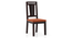 Martha Dining Chairs - Set Of 2 (Mahogany Finish, Burnt Orange) by Urban Ladder - Cross View Design 1 - 266035