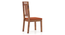 Catria - Martha 4 Seater Dining Table Set (Teak Finish, Burnt Orange) by Urban Ladder