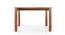 Catria - Martha 4 Seater Dining Table Set (Teak Finish, Wheat Brown) by Urban Ladder