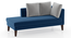 Sigmund Day Bed (Cobalt, Left Aligned) by Urban Ladder