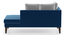 Sigmund Day Bed (Cobalt, Right Aligned) by Urban Ladder