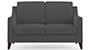 Abbey Sofa (Steel, Fabric Sofa Material, Regular Sofa Size, Firm Cushion Type, Regular Sofa Type, Individual 2 Seater Sofa Component) by Urban Ladder