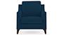 Abbey Sofa (Cobalt, Fabric Sofa Material, Regular Sofa Size, Firm Cushion Type, Regular Sofa Type, Individual 1 Seater Sofa Component) by Urban Ladder