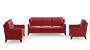 Abbey Sofa (Fabric Sofa Material, Regular Sofa Size, Firm Cushion Type, Regular Sofa Type, Master Sofa Component, Salsa Red) by Urban Ladder