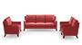 Abbey Sofa (Fabric Sofa Material, Regular Sofa Size, Firm Cushion Type, Regular Sofa Type, Master Sofa Component, Salsa Red) by Urban Ladder