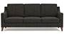 Abbey Sofa (Fabric Sofa Material, Regular Sofa Size, Firm Cushion Type, Regular Sofa Type, Individual 3 Seater Sofa Component, Graphite Grey) by Urban Ladder