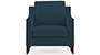 Abbey Sofa (Indigo Blue, Fabric Sofa Material, Regular Sofa Size, Firm Cushion Type, Regular Sofa Type, Individual 1 Seater Sofa Component) by Urban Ladder