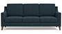 Abbey Sofa (Indigo Blue, Fabric Sofa Material, Regular Sofa Size, Firm Cushion Type, Regular Sofa Type, Individual 3 Seater Sofa Component) by Urban Ladder