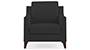 Abbey Sofa (Fabric Sofa Material, Regular Sofa Size, Firm Cushion Type, Regular Sofa Type, Individual 1 Seater Sofa Component, Pebble Grey) by Urban Ladder
