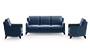 Abbey Sofa (Fabric Sofa Material, Regular Sofa Size, Firm Cushion Type, Regular Sofa Type, Master Sofa Component, Lapis Blue) by Urban Ladder