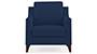 Abbey Sofa (Fabric Sofa Material, Regular Sofa Size, Firm Cushion Type, Regular Sofa Type, Individual 1 Seater Sofa Component, Lapis Blue) by Urban Ladder