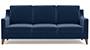 Abbey Sofa (Fabric Sofa Material, Regular Sofa Size, Firm Cushion Type, Regular Sofa Type, Individual 3 Seater Sofa Component, Lapis Blue) by Urban Ladder