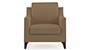 Abbey Sofa (Fabric Sofa Material, Regular Sofa Size, Firm Cushion Type, Regular Sofa Type, Individual 1 Seater Sofa Component, Tuscan Tan Velvet) by Urban Ladder