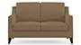 Abbey Sofa (Fabric Sofa Material, Regular Sofa Size, Firm Cushion Type, Regular Sofa Type, Individual 2 Seater Sofa Component, Tuscan Tan Velvet) by Urban Ladder