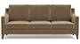 Abbey Sofa (Fabric Sofa Material, Regular Sofa Size, Firm Cushion Type, Regular Sofa Type, Individual 3 Seater Sofa Component, Tuscan Tan Velvet) by Urban Ladder