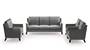 Abbey Sofa (Steel, Fabric Sofa Material, Regular Sofa Size, Soft Cushion Type, Regular Sofa Type, Master Sofa Component) by Urban Ladder