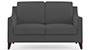 Abbey Sofa (Steel, Fabric Sofa Material, Regular Sofa Size, Soft Cushion Type, Regular Sofa Type, Individual 2 Seater Sofa Component) by Urban Ladder