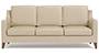 Abbey Sofa (Pearl, Fabric Sofa Material, Regular Sofa Size, Soft Cushion Type, Regular Sofa Type, Individual 3 Seater Sofa Component) by Urban Ladder