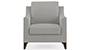 Abbey Sofa (Fabric Sofa Material, Regular Sofa Size, Soft Cushion Type, Regular Sofa Type, Individual 1 Seater Sofa Component, Vapour Grey) by Urban Ladder