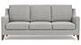 Abbey Sofa (Fabric Sofa Material, Regular Sofa Size, Soft Cushion Type, Regular Sofa Type, Individual 3 Seater Sofa Component, Vapour Grey) by Urban Ladder