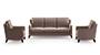 Abbey Sofa (Fabric Sofa Material, Regular Sofa Size, Soft Cushion Type, Regular Sofa Type, Master Sofa Component, Daschund Brown) by Urban Ladder