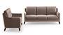 Abbey Sofa (Fabric Sofa Material, Regular Sofa Size, Soft Cushion Type, Regular Sofa Type, Master Sofa Component, Daschund Brown) by Urban Ladder