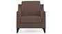 Abbey Sofa (Fabric Sofa Material, Regular Sofa Size, Soft Cushion Type, Regular Sofa Type, Individual 1 Seater Sofa Component, Daschund Brown) by Urban Ladder