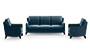 Abbey Sofa (Cobalt, Fabric Sofa Material, Regular Sofa Size, Soft Cushion Type, Regular Sofa Type, Master Sofa Component) by Urban Ladder