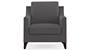 Abbey Sofa (Smoke, Fabric Sofa Material, Regular Sofa Size, Soft Cushion Type, Regular Sofa Type, Individual 1 Seater Sofa Component) by Urban Ladder