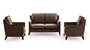 Abbey Sofa (Dark Earth, Fabric Sofa Material, Regular Sofa Size, Soft Cushion Type, Regular Sofa Type, Master Sofa Component) by Urban Ladder