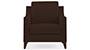 Abbey Sofa (Dark Earth, Fabric Sofa Material, Regular Sofa Size, Soft Cushion Type, Regular Sofa Type, Individual 1 Seater Sofa Component) by Urban Ladder