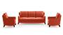 Abbey Sofa (Lava, Fabric Sofa Material, Regular Sofa Size, Soft Cushion Type, Regular Sofa Type, Master Sofa Component) by Urban Ladder