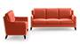 Abbey Sofa (Lava, Fabric Sofa Material, Regular Sofa Size, Soft Cushion Type, Regular Sofa Type, Master Sofa Component) by Urban Ladder