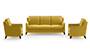 Abbey Sofa (Olive, Fabric Sofa Material, Regular Sofa Size, Soft Cushion Type, Regular Sofa Type, Master Sofa Component) by Urban Ladder