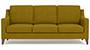 Abbey Sofa (Olive, Fabric Sofa Material, Regular Sofa Size, Soft Cushion Type, Regular Sofa Type, Individual 3 Seater Sofa Component) by Urban Ladder