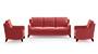 Abbey Sofa (Fabric Sofa Material, Regular Sofa Size, Soft Cushion Type, Regular Sofa Type, Master Sofa Component, Salsa Red) by Urban Ladder