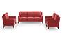 Abbey Sofa (Fabric Sofa Material, Regular Sofa Size, Soft Cushion Type, Regular Sofa Type, Master Sofa Component, Salsa Red) by Urban Ladder