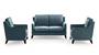Abbey Sofa (Indigo Blue, Fabric Sofa Material, Regular Sofa Size, Soft Cushion Type, Regular Sofa Type, Master Sofa Component) by Urban Ladder
