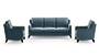 Abbey Sofa (Indigo Blue, Fabric Sofa Material, Regular Sofa Size, Soft Cushion Type, Regular Sofa Type, Master Sofa Component) by Urban Ladder