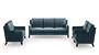 Abbey Sofa (Indigo Blue, Fabric Sofa Material, Regular Sofa Size, Soft Cushion Type, Regular Sofa Type, Master Sofa Component) by Urban Ladder