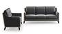 Abbey Sofa (Fabric Sofa Material, Regular Sofa Size, Soft Cushion Type, Regular Sofa Type, Master Sofa Component, Pebble Grey) by Urban Ladder
