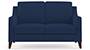 Abbey Sofa (Fabric Sofa Material, Regular Sofa Size, Soft Cushion Type, Regular Sofa Type, Individual 2 Seater Sofa Component, Lapis Blue) by Urban Ladder