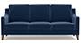 Abbey Sofa (Fabric Sofa Material, Regular Sofa Size, Soft Cushion Type, Regular Sofa Type, Individual 3 Seater Sofa Component, Lapis Blue) by Urban Ladder