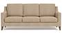 Abbey Sofa (Fabric Sofa Material, Regular Sofa Size, Soft Cushion Type, Regular Sofa Type, Individual 3 Seater Sofa Component, Sandshell Beige) by Urban Ladder